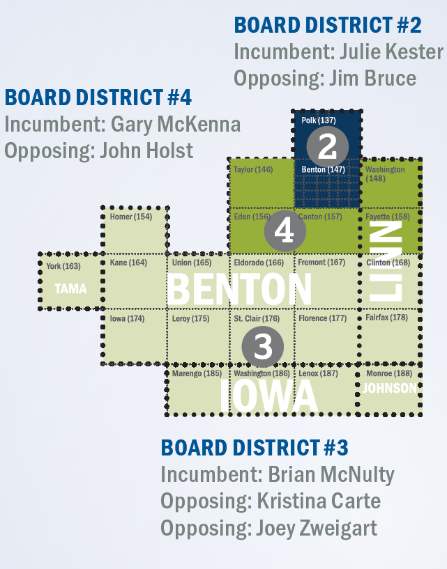 2022 Board Election Map