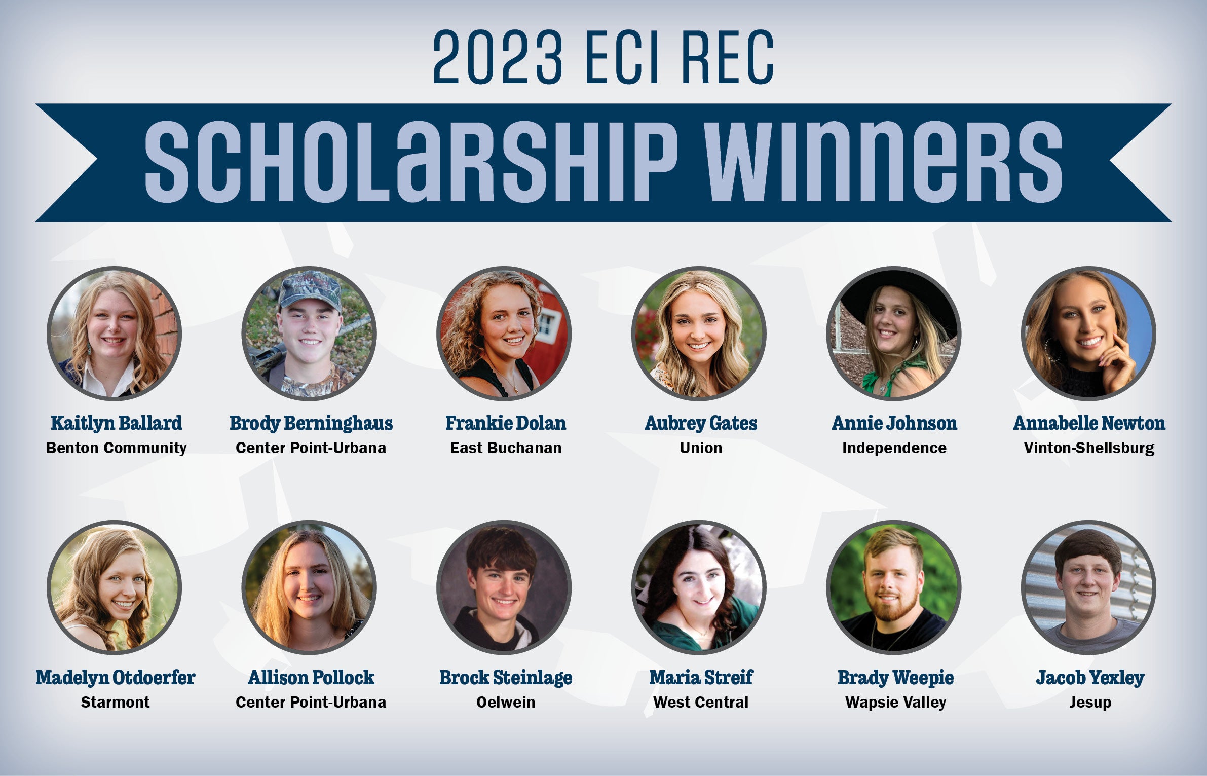 Photos of 2023 scholarship winners