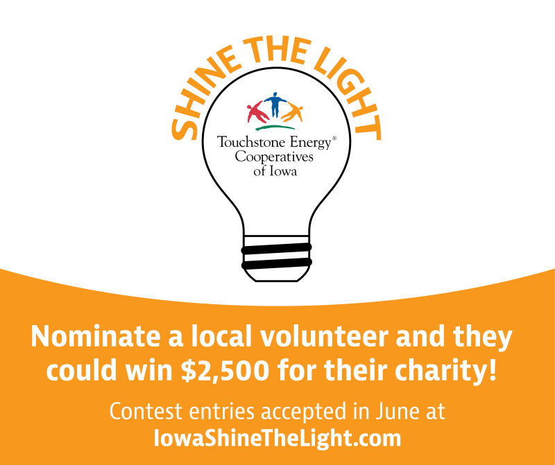 Shine the Light logo and contest details