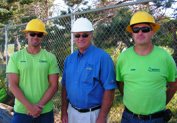 John Tegler with co-workers at training event