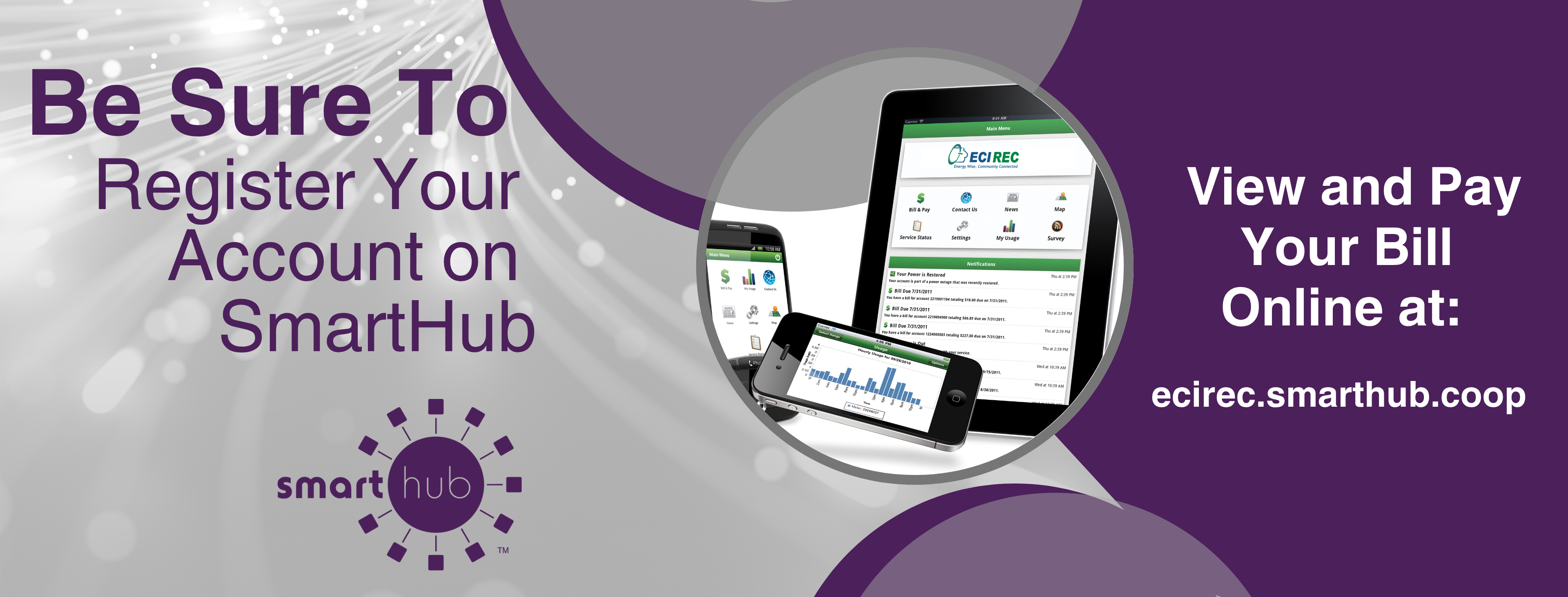 Register your account on SmartHub