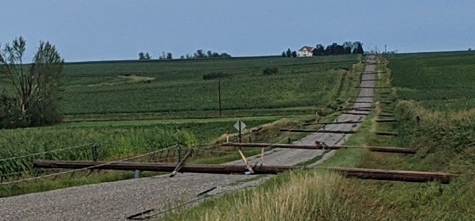 Lines Poles Down