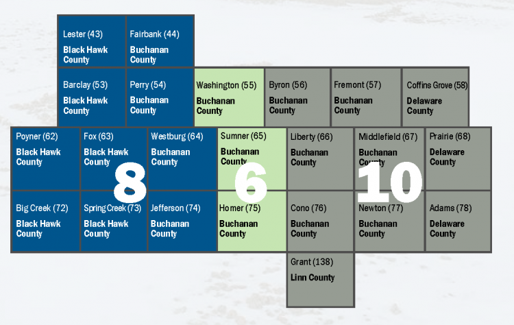 2021 Board Districts Map